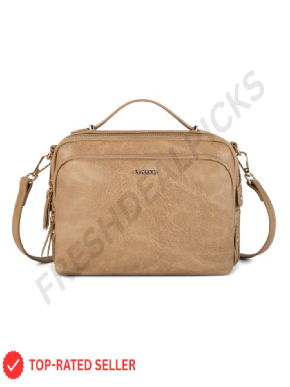 GLITZALL Satchel Purse with Top Handle, Convertible Crossbody Bag